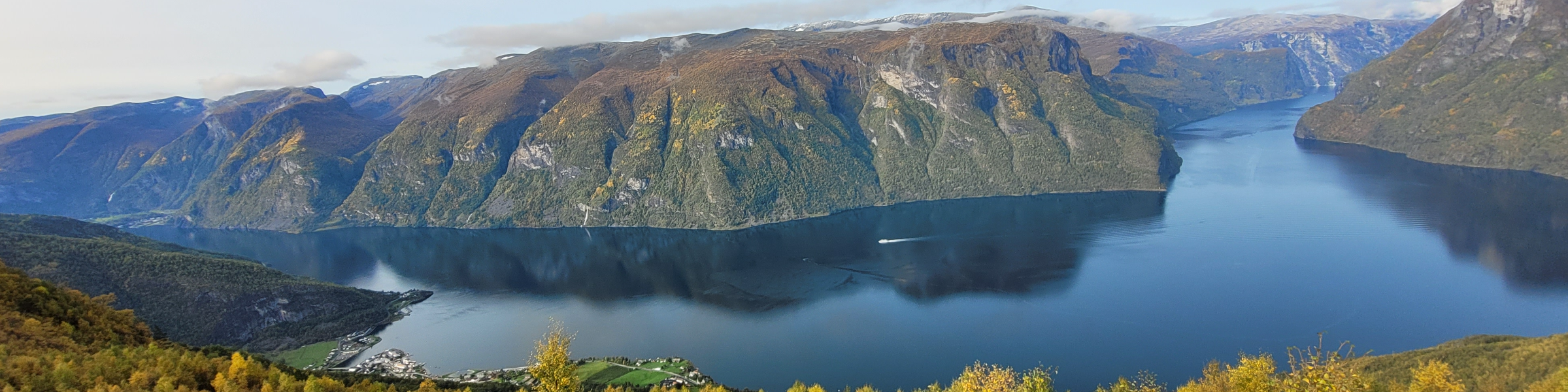 Aurlandsfjorden frå Bjørgaåsen